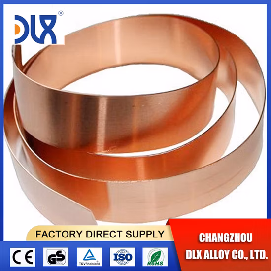 Customized Various Size Brass Heating Copper Coil Strip/Tape Copper Foil Strip