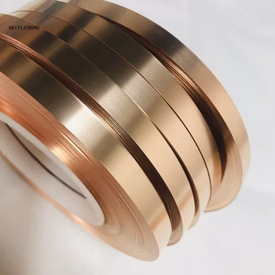 Customized Various Size Brass Heating Copper Coil Strip/Tape Copper Foil Strip