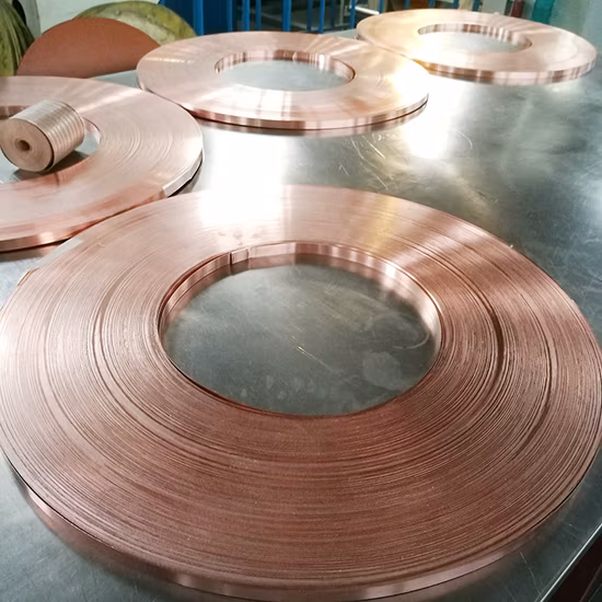 Hochwertiger leitfähiger Kupfermetallstreifen, 99,99 % reine Erdung, Kupferfolienstreifen, Kupferstreifen